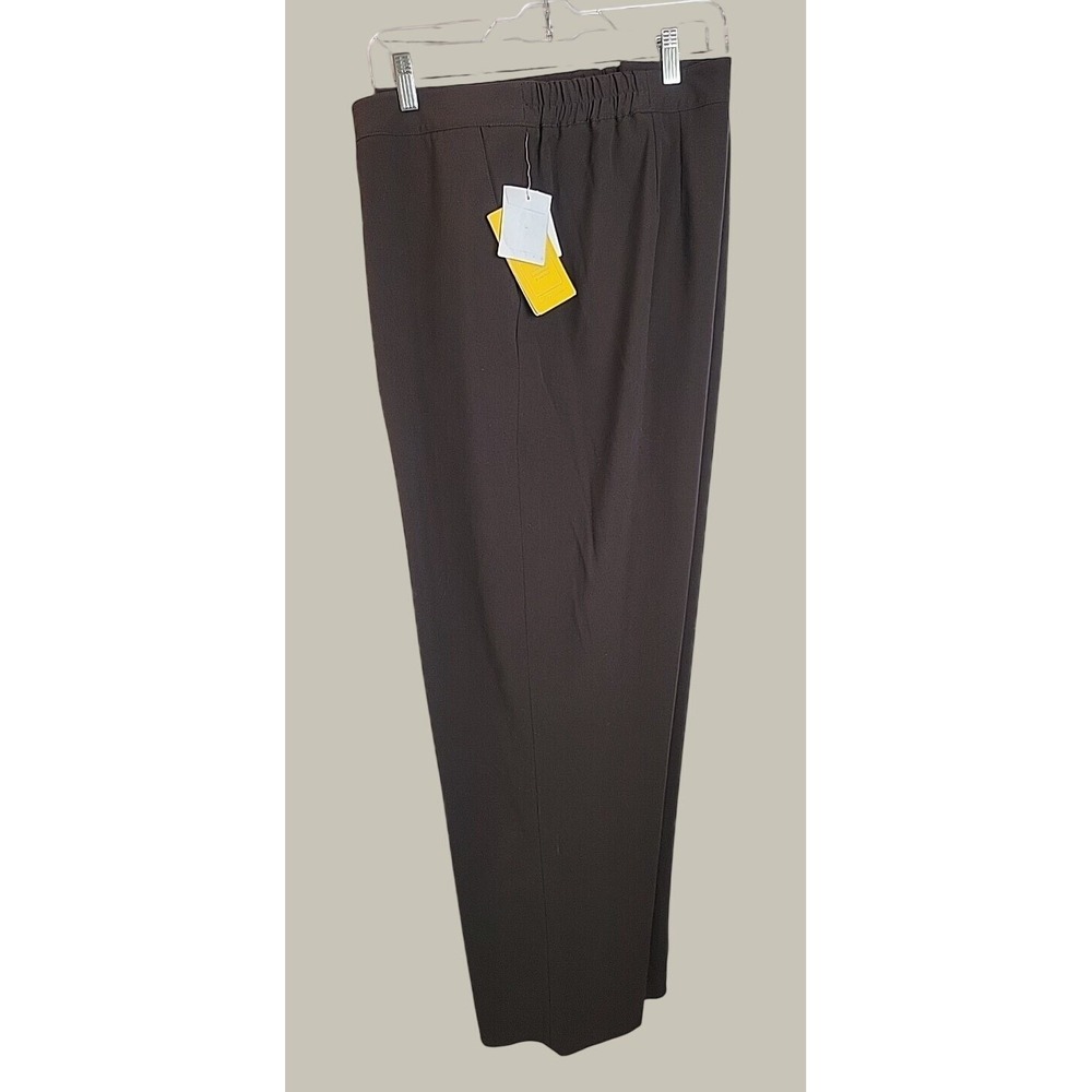Maggie Barnes Stretch Dress Pants Professional Workwear Minimalist Brown 30W NEW